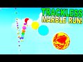 100% Trackless, Zero-G Marble Run that Replicates My Logo! - Marble World Gameplay
