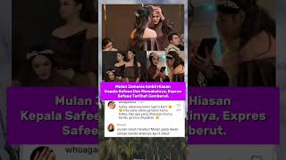 Mulan Jameela Ambil Hiasan Kepala Safeea, Safeea Terlihat Cemberut.