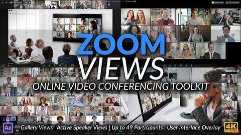 Zoom Views: Online Video Conferencing Toolkit (Top After Effects Templates)
