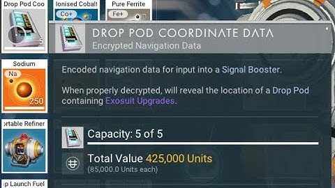 How to find drop pod coordinates and what do they do. No Mans Sky