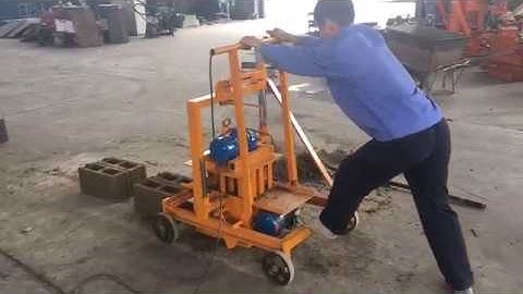 QMJ2-45 mobile cement block machine from Zonshare