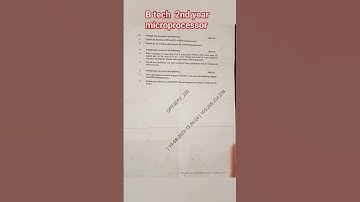 📚#pyq #aktu Microprocessor questions paper 2022-23, #b.tech 2nd year , CSE