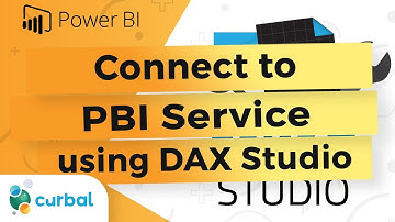 Connect to a power bi model in the service using DAX Studio