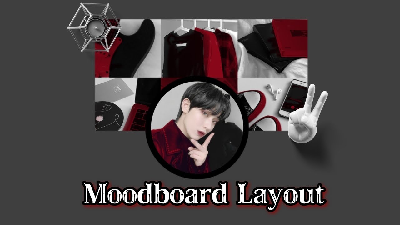 How to edit moodboard layout🍷┆ibis paint tutorial for beginners┆Enhypen ...