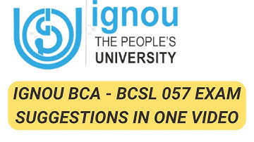 IGNOU BCSL - 057  IMPORTANT VIVA QUESTIONS