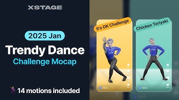 Trendy Dance Challenge Mocap Pack [2025 Jan] | Unreal Engine5, Unity