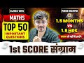 RBSE Class 12th Maths| Most Important Questions | 50 MCQs | 1st Test Marathon By Himmat Sir
