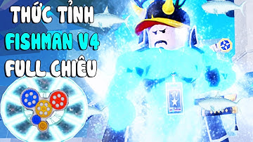 Roblox - THỨC TỈNH NÂNG CẤP MAX CHIÊU THỨC TỘC NGƯỜI CÁ V4 FISHMAN TRÂU BÒ NHẤT GAME - Blox Fruits