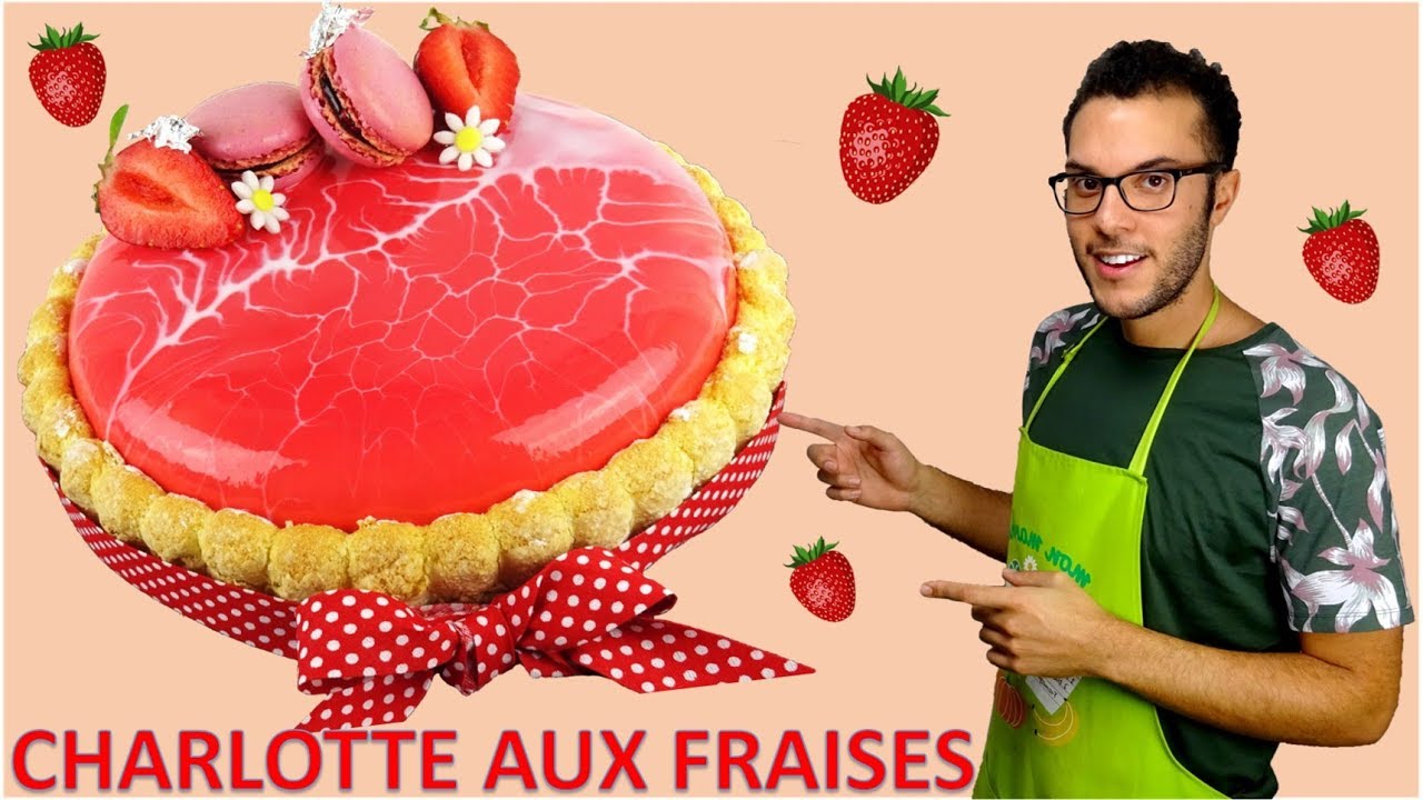 recette CHARLOTTE AUX FRAISES / Strawberry charlotte (EN subs)