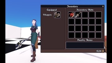 Testing Inventory Equipment and Containers for our upcoming ARPG course for Godot and Blender