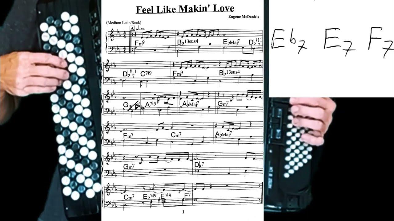 ️ Feel Like Makin' Love (beautiful chords for jazz accordion explained