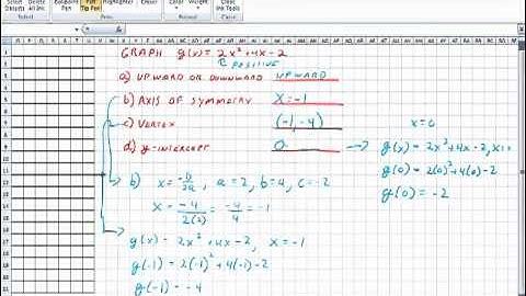 Properties of Quadratic Functions in Standard Form Lesson 5 2  graphing in standard form  Video 4 of 5