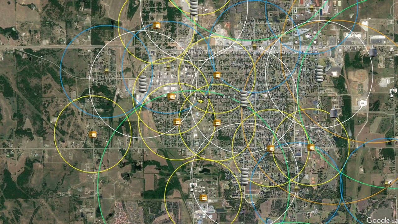 Cushing, Oklahoma SD-10 Tornado Siren Ambiance | 11/7/23