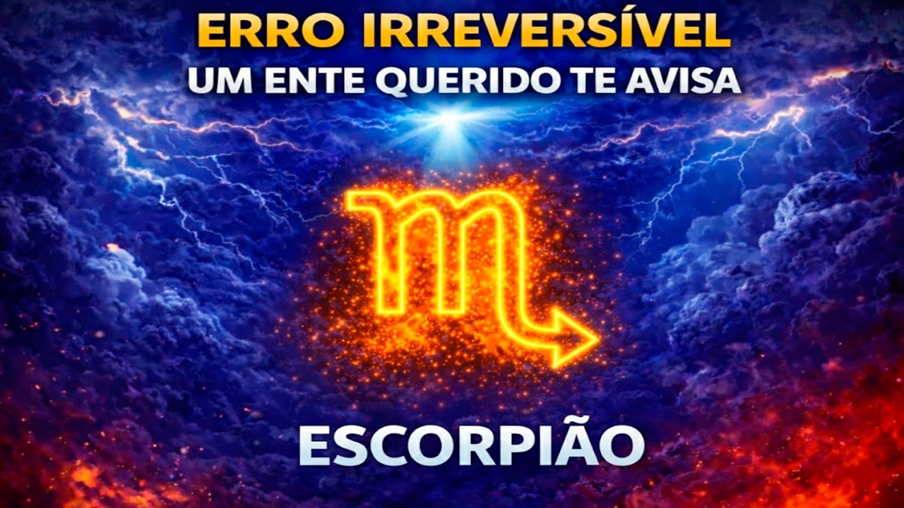 ESCORPIÃO⚠️💔 UM ENTE QUERIDO DO CÉU TE AVISA ESTÁS A SEGUNDOS DE UM ERRO IRREVERSÍVEL ⏳😱