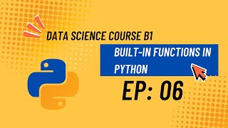 Built-In Functions in Python | Data Science Course B1 | By Hanzalah Ashraf