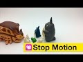 Totoro y sus amigos se reencuentran. Stop Motion (HD)