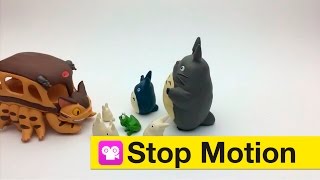 Totoro y sus amigos se reencuentran. Stop Motion (HD)