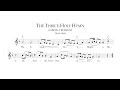 The thriceholy trisagion hymn 3rd mode  staff notation