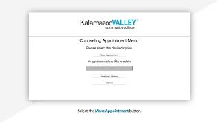 MyValley Tutorial - Scheduling an Appointment With a Counselor