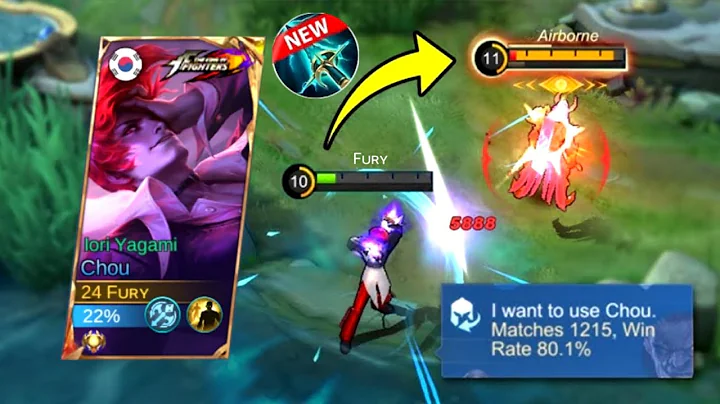 CHOU NEW DAMAGE BUILD | CHOU BEST ONESHOT BUILD 2025 | MOBILE LEGENDS