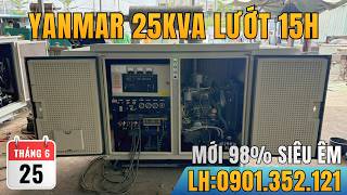 Máy Phát Điện Yanmar 25kVA Chạy Lướt 15 Giờ Mới 98% Có Sẵn ATS | Máy Phát Điện Hoàng Kim