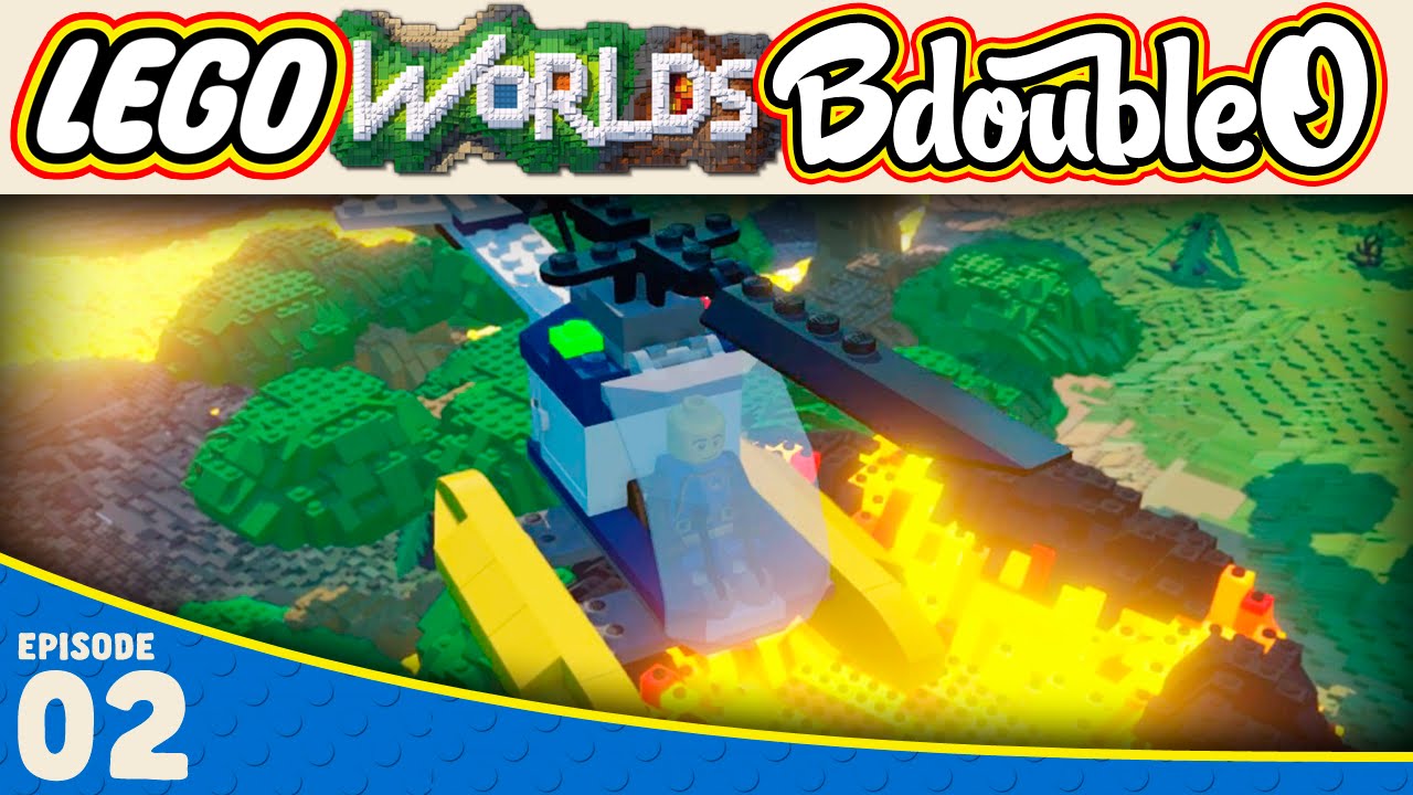 gaming logo LEGO Worlds :: HELICOPTERING THROUGH LAVA! Part 2 [Gameplay w/ BdoubleO100]