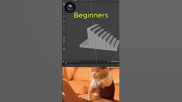 Noob VS Pro Artist Creating Stairs in Blender!  #3d #3danimation #blender #animation #stairs