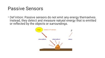 active and passive sensors