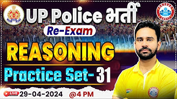 UP Police Constable Re Exam 2024 | UPP Reasoning Practice Set 31, UP Police Reasoning By Rahul Sir