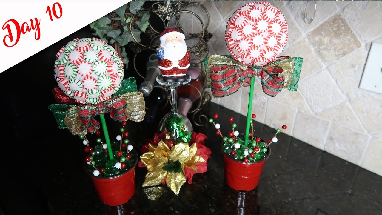 DIY Dollar Tree Starlight Mint Topiary YouTube