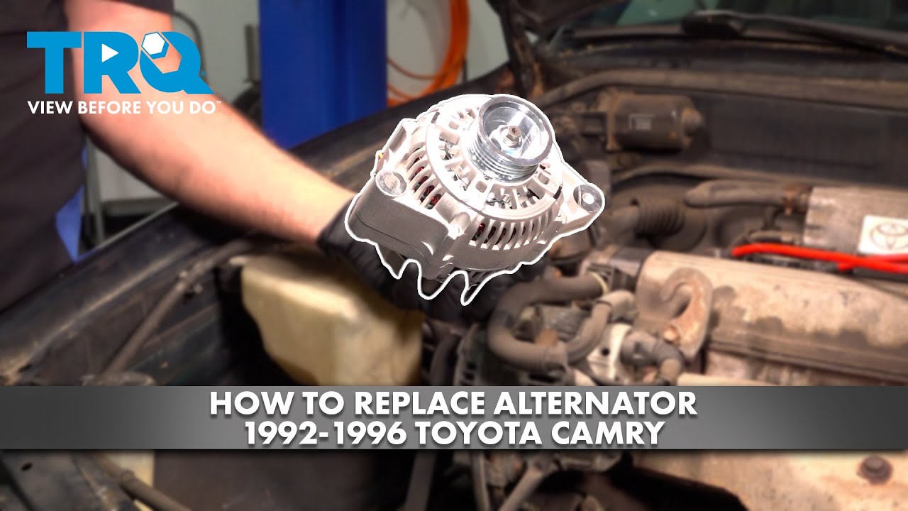 How to Replace Alternator 1992-1996 Toyota Camry - YouTube