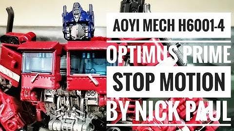 STOP MOTION: TRANSFOMERS AOYI MECH H6001-4 OPTIMUS PRIME (KO STUDIO SERIES SS-38)