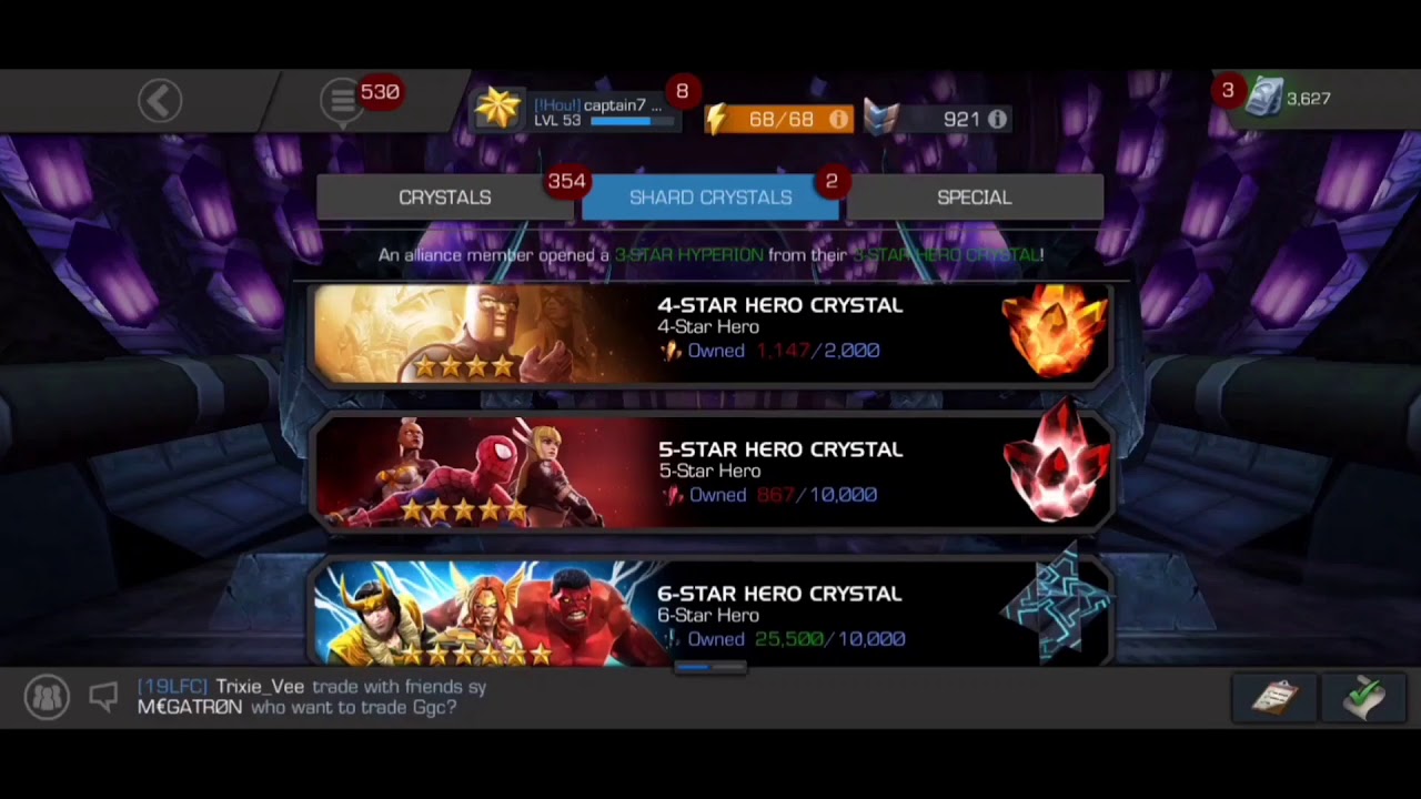 6*featured crystal opening.