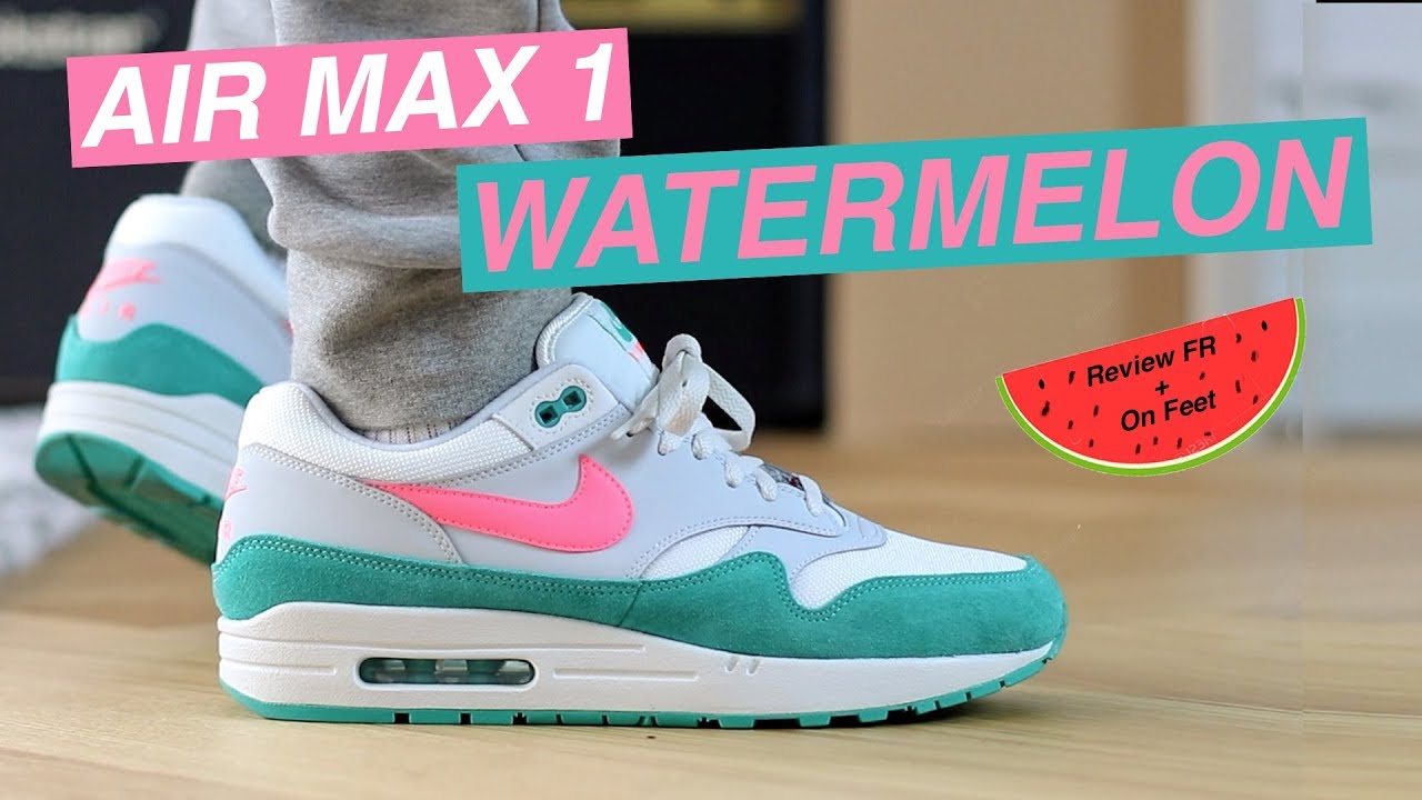 verontreiniging wolf advocaat Nike Air Max 1 WATERMELON 🍉 review FR + on feet - YouTube