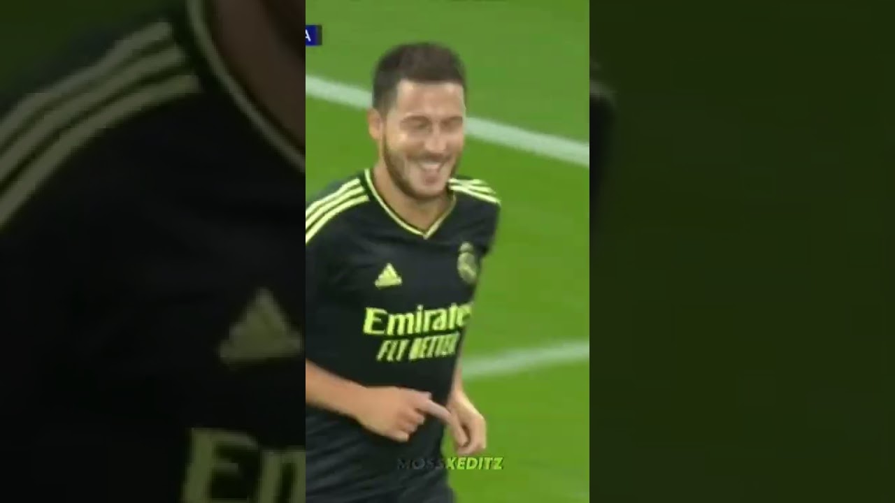 Hazard scores his first goal for Real Madrid in the UCL🔥💫