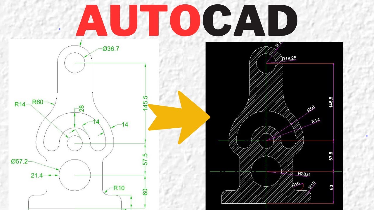 Machine Design Autocad Drawing AutoCAD Machine Component Drawing | AutoCAD 2D Mechanical Design ...