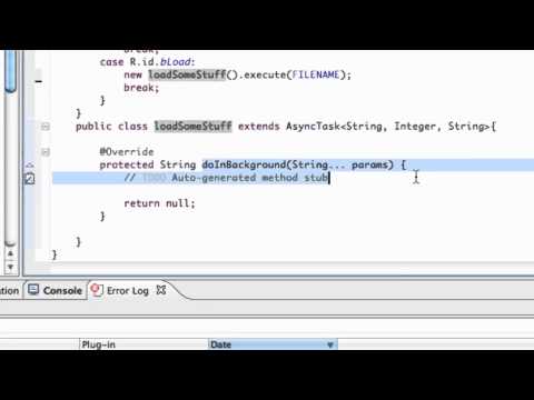 Android Developing Applications Tutorial   101   Async Task class to load stuff
