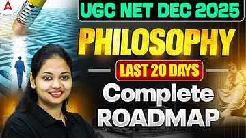 UGC NET Philosophy Complete 20 Days Roadmap By Tejasvi Mam