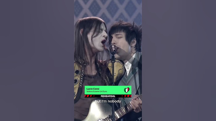 🇮🇹 #Italy #Eurovision2025 (Second Rehearsal) – Volevo essere un duro – Lucio Corsi #esc2025