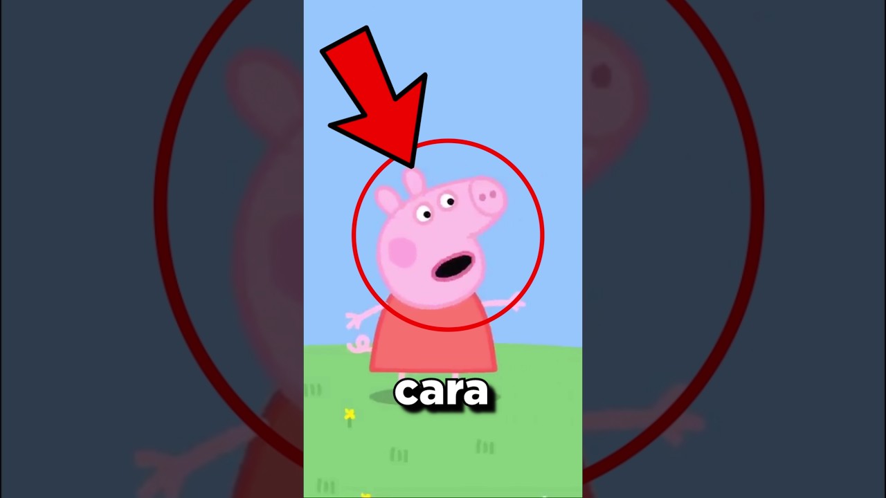 ¿Qué tiene peppa pig del otro lado de la cara? 😨 #peppapig #josativi #shorts #youtube