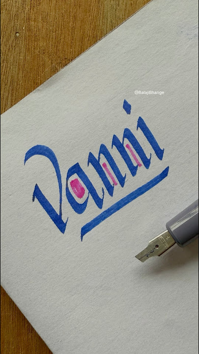 How to write Vanni #calligraphy