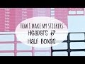 How I make My Stickers: Headers & Half Boxes