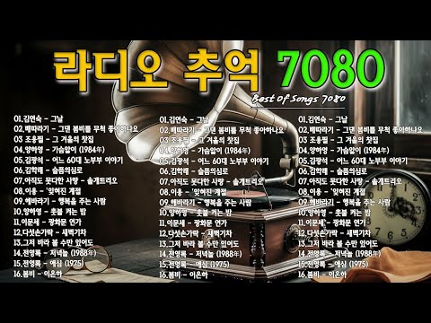라디오 추억 7080🍂🍂광고없는 7080 그시절 그노래 그추억🎶50대이상이 들으면 정말 좋아할 노래 추천곡
