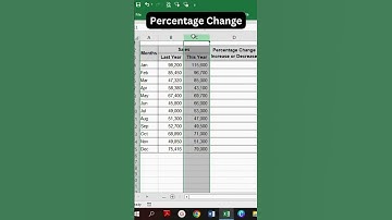 Percentage Change in Excel | Excel Pro Tricks