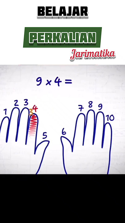 PERKALIAN SEDERHANA MENGGUNAKAN JARI #matematika #belajarhitung #jarimatikaperkalian