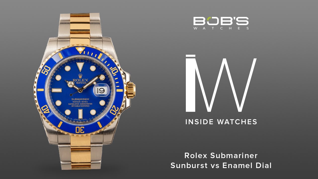 Rolex Sunburst vs Enamel | Inside Watches Watches - YouTube