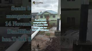 Banjir Di Sekolah Paud Desa Hibrida Jaya Kec.teluk Belengkong