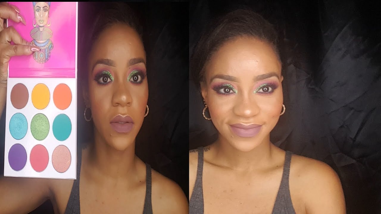 FUN COLORFUL EASTER LOOK/JUVIA'S PLACE ZULU PALETTE/THEBEAUTIKAFE