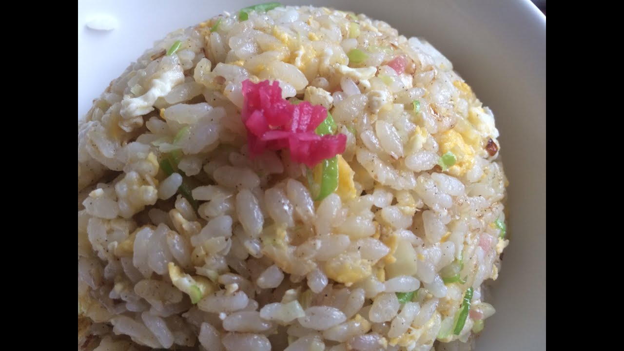 簡単レシピ:白ネギ炒飯 Fried rice recipe