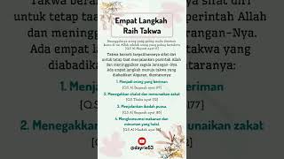 Cara agar menjadi orang yang bertakwa